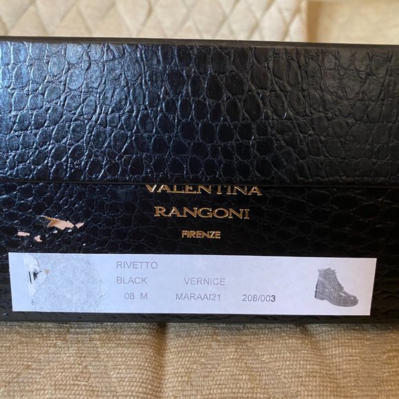 VALENTINA RANGONI - Size 8M - Black Patent Boot - Picture 4 of 6